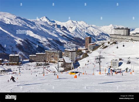 France Savoie Les Menuires Ski Resort In The Three Valleys Des