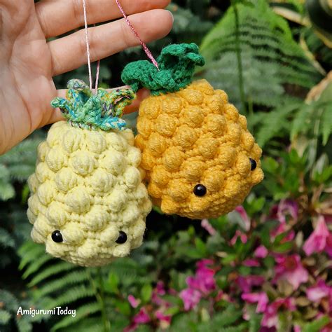 Amigurumi Pineapple Keychain Crochet Pattern Amigurumi Today