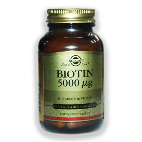 Solgar Biotin 5000 Mcg 50 Kapsül