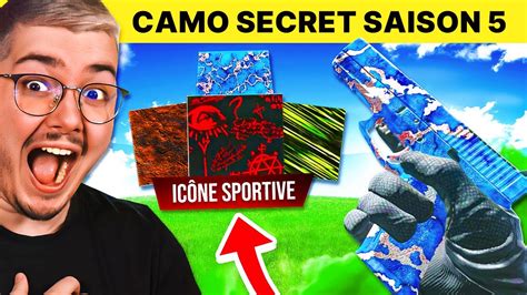 DÉBLOQUER LES NOUVEAUX CAMOS SECRET GRATUIT DE LA SAISON 5 ils sont