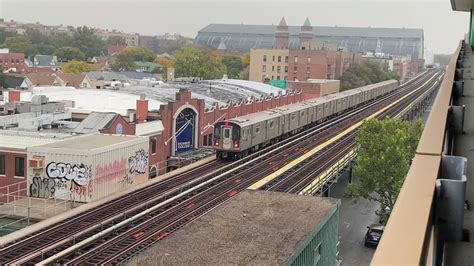 MTA New York City Subway R142 A 4 Trains At Fordham Road IRT Jerome