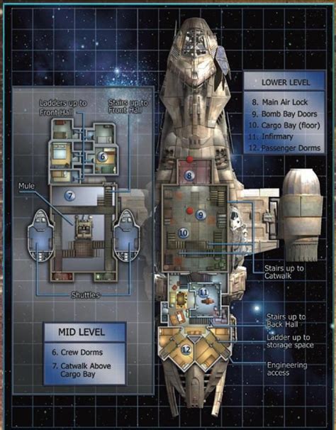 Serenity Deckplan Other Levels Image Firefly Serenity Firefly