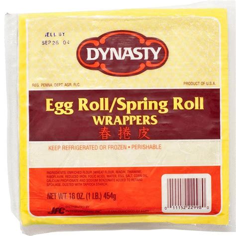Egg Roll Spring Roll Wrapper 65 Inch Buy Oriental Products