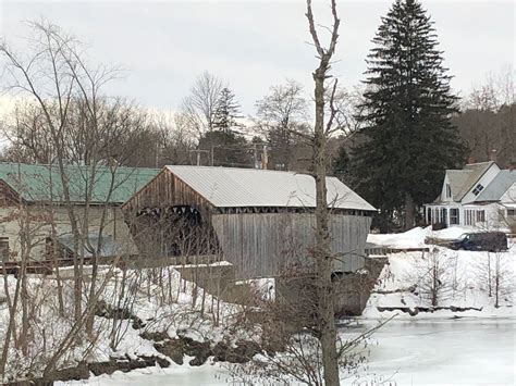 Twin Covered Bridge In North Hartland Vermont Paul Chandler February