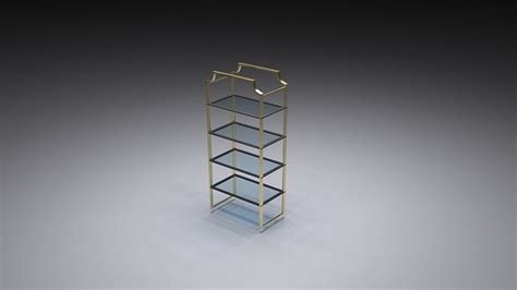 Very stylish shelving for restaurant projects free 3D model | CGTrader