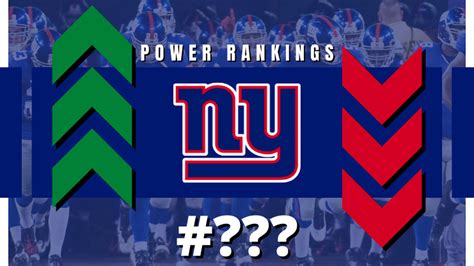 Nfl Week 6 Power Rankings New York Giants Inch Up