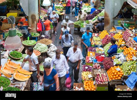 The Market In Port Louis The Capital Of Mauritius Stock Photo Royalty