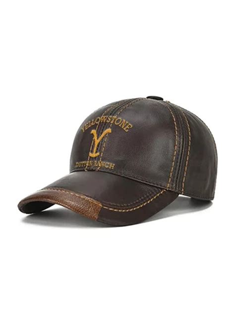 Yellowstone Dutton Ranch Black Leather Hat