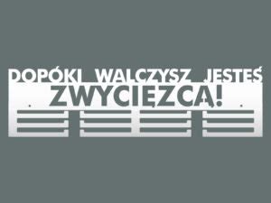 Wieszak Na Medale Dopóki Walczysz Ii 60 Cm Biały Matowy Inna marka