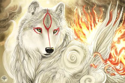 Okami Fanart Okami Amaterasu Fan Art 9925649 Fanpop