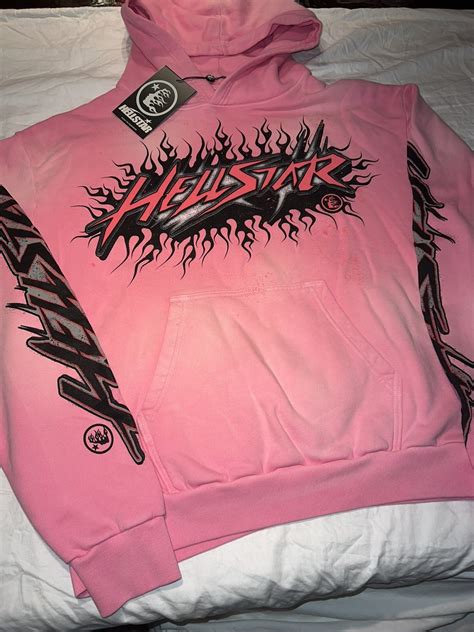 HELLSTAR Hellstar pink hoodie without brain | Grailed