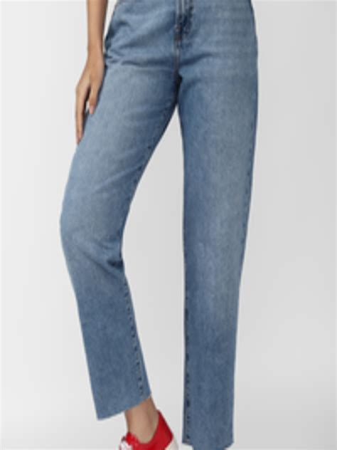 Buy FOREVER 21 Women Blue Heavy Fade Jeans Jeans For Women 19123280