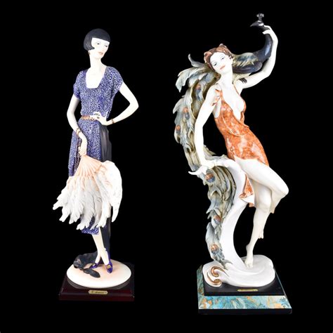 Two 2 Giuseppe Armani Art Deco Figurines Kodner Auctions