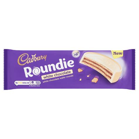 Cadbury Roundie White Chocolate Biscuits 6 Pack 180g We Get Any Stock