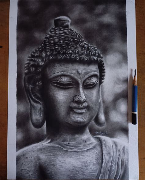 Gautam Buddha Pencil Sketch