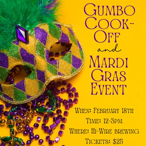 Gumbo Cook-Off & Mardi Gras Event