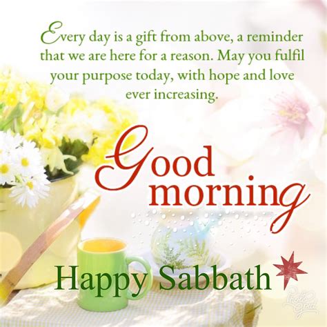 Sabbath Morning Greetings Good Morning Motivational Quotes