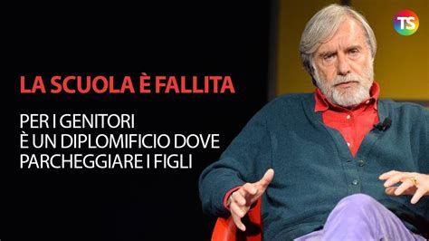 Paolo Crepet La scuola è fallita Per i genitori è un diplomificio