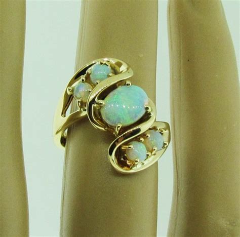 14 K Gold Vintage Opal Ring | Etsy