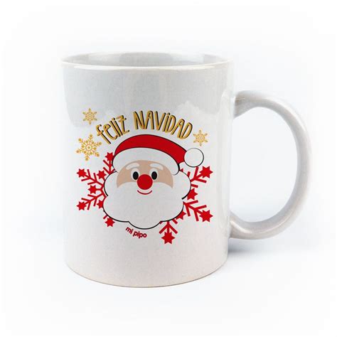 Taza de cerámica o plástico Navidad Papá Noel Mi Chupetero