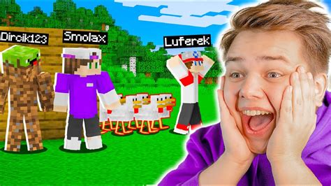 Trollujemy Youtubera Kurczakami W Minecraft Mieszne Youtube