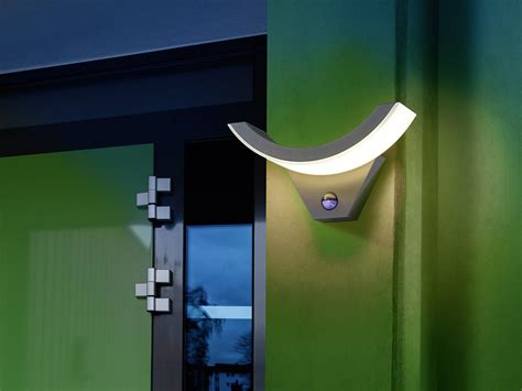 Applique Led Ext Rieure Avec D Tecteur De Mouvement Esotec Swingline