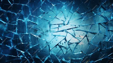 Premium Ai Image Cracked Shards Of Glass Wallpaper Background Smashed