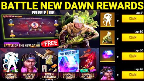 Battle Of The New Dawn New Event Free Fire Rampage 3 0 Battle Of The