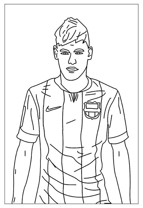 Desenhos De Neymar Para Colorir E Pintar Tudo Para Colorir