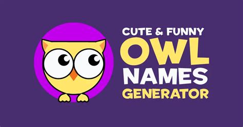 Owl Name Generator List Of Cute And Funny Owl Names