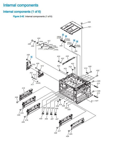 Hp M855 M880 Laser Printer Part Diagrams