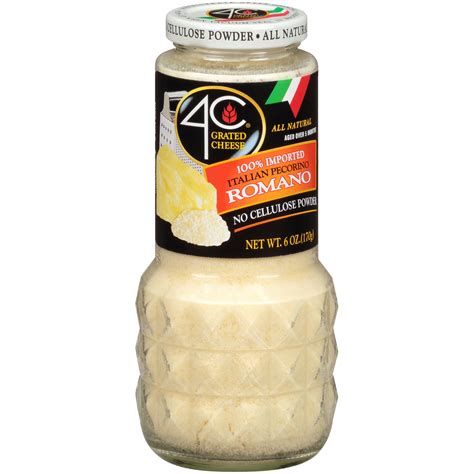 4c Italian Romano Grated Cheese Jar 6 Oz Walmart