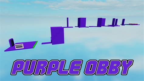 Colored Obby Purple Obby Showcase Youtube