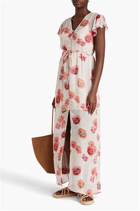 Rag And Bone Raine Floral Print Silk Blend Crepon Maxi Dress The Outnet