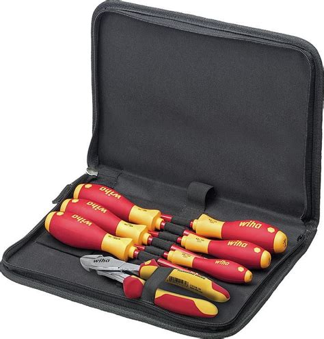 WIHA Werkzeug-Satz Wiha® Schraubendreher und Seitenschneider, 7- teilig ...