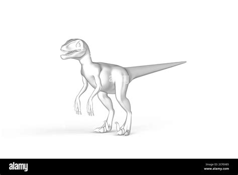 Velociraptor Gr Ficos En Blanco Y Negro Sobre Fondo Blanco