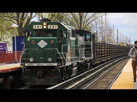 Rare New York Atlantic Railway Rs Welded Rail Train Operations At