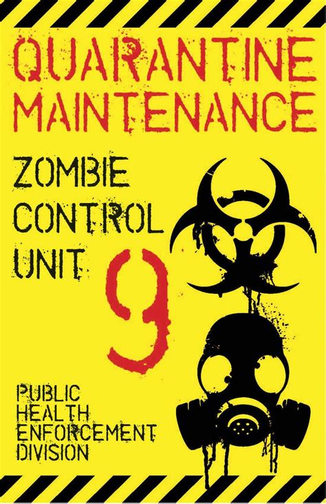 Maintenance Biohazard Symbol Zombie Zombie Apocalypse Party