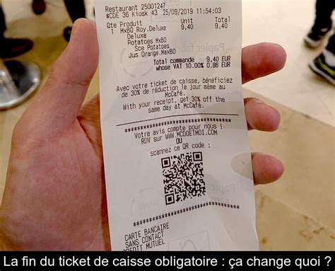 La Fin Du Ticket De Caisse Obligatoire A Change Quoi