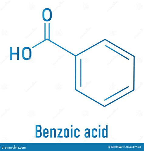 Benzoic Acid Food And Cosmetic Preservative E210 Additive Skeletal