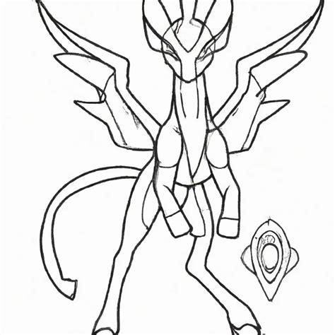 Desenhos Incríveis de Pokémon Arceus para Imprimir e Colorir