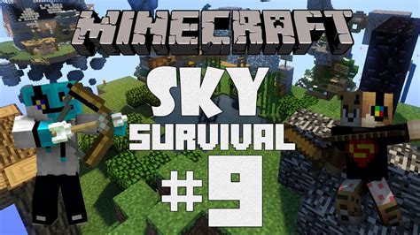 Minecraft Sky Survival Bölüm 9 Muhteşem Lüks Evimiz Youtube