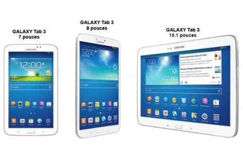 Galaxy Tab 3 présentation de la nouvelle gamme de tablettes Samsung