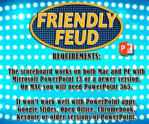 Friendly Feud Game Easy Customize Virtual Powerpoint Zoom - Etsy