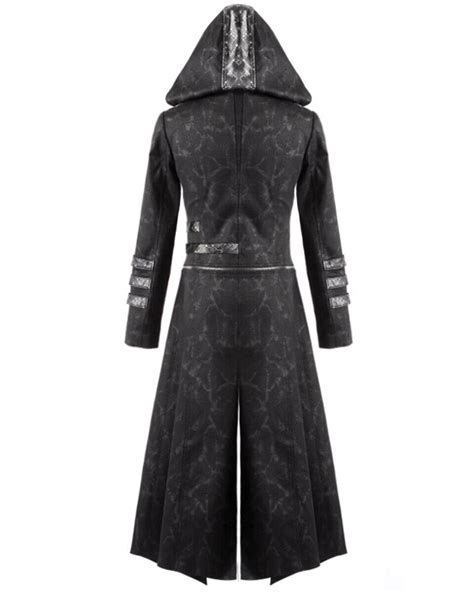 Punk Rave Scorpion Mens Coat Long Jacket Black Gothic Steampunk Hooded Trench Ebay