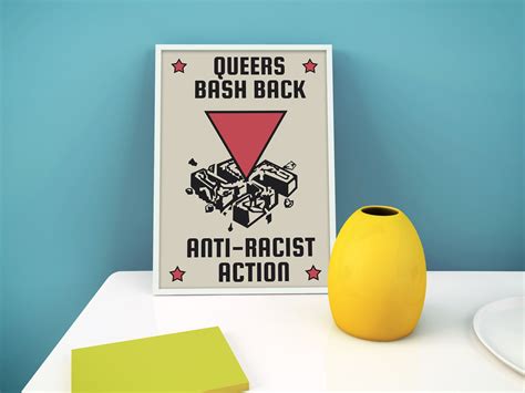 Queers Bash Back Anti Racist Action Prints Antifascism Etsy