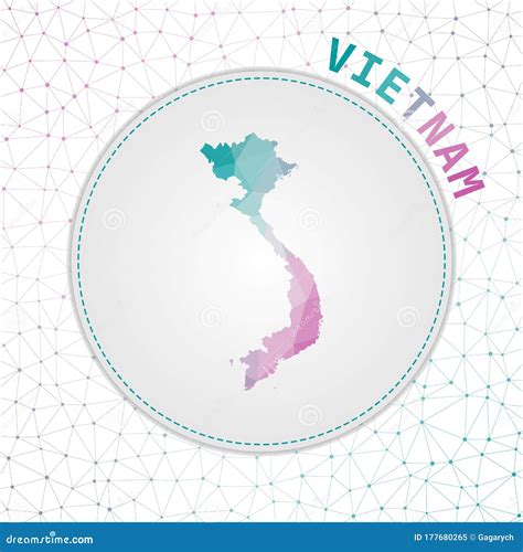 Vector Polygonal Vietnam Map Stock Vector Illustration Of Graphic