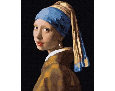 Jan Vermeer Girl With A Pearl Earring 40x50 Cm DIY Paint By Numbers