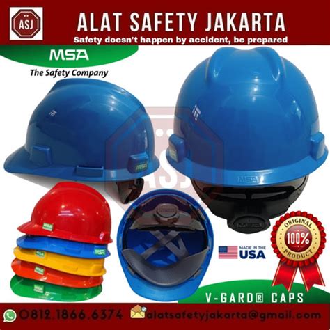 Jual Helm Safety Proyek MSA Original V Guard Fastrack Suspension