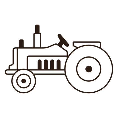 Side Filled Stroke Tractor Png And Svg Design For T Shirts